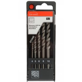   ABRABORO Hengeres szárú kőzetfúró készlet   (5 db)   4-5-6-8-10