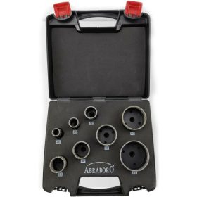   ABRABORO CSEMPE ÉS KERÁMIAFÚRÓ KÉSZLET    8 részes  20/25/32/35/40/50/60/68 mm