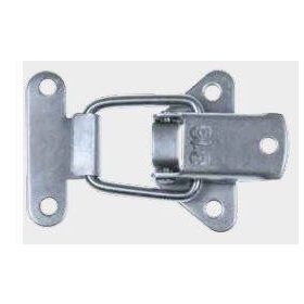   PATENT 1/60 RUGÓS Horganyzott patentzár (békazár) egyenes alaplappal rugós biztosítással