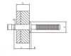 DSU szegecs - SSTM 50105 MAGNA-LOK 5*10,5 (4,8*11) rezgésbiztos félgömbfejű acélszegecs (GFB Nr 379 810) (100 db/doboz)