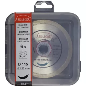 ABRABORO Gyémánttárcsa 115x1,8x22,23 (NO.13)  6 db-os 