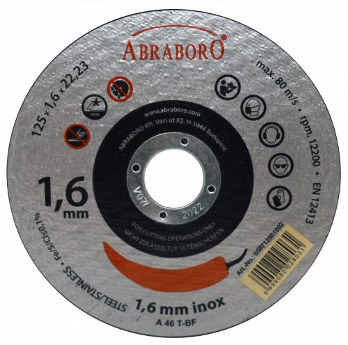 ABRABORO CHILI fémvágó korong   115 x 2,5 x 22,23  T42