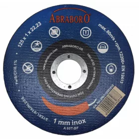   ABRABORO CHILI blue edition fémvágó korong, inox, 10db-os    125 x 1,0 x 22,23  T41