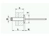 RIVCO szegecs - ASL 3916 RIVCO 4,0*16 mm alu-acél nyitott nagyfejű húzószegecs (500db/dob 5e/gy)