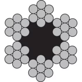   DRÓTKÖTÉL HORGANYZOTT átmérő: 3,0 mm (6x7+FC) DIN3055  (200 méter/tekercs)