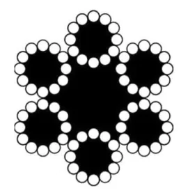   DRÓTKÖTÉL HORGANYZOTT átmérő: 8,0 mm (6x12+7FC) DIN3056  (50 méter/tekercs)