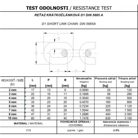   LÁNC RÖVIDSZEMŰ 4,0*16*27 mm (külső méret) DIN5685A ( 25 méter/tekercs)