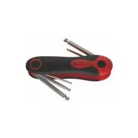   MODECO   IMBUSZKÉSZL- 6 N54132 6 db-os kinyitható imbusz kulcs készlet gömbvégŰ 2/2,5/3/4/5/6 mm