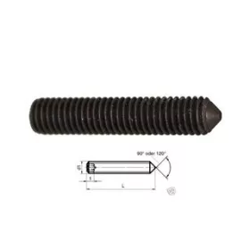   HERNYÓCSAVAR  DIN914 45H natúr M M 10x10 mm hernyócsavar kúpos véggel (500db/dob)