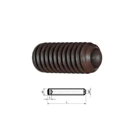   HERNYÓCSAVAR  DIN916 45H natúr M 12x12 mm belsúkúpos hernyócsavar (200db/dob)
