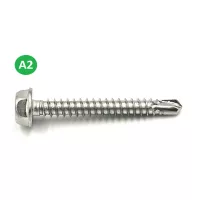 Hatlapfejű önfúró lemezcsavar DIN7504/K rozsdamentes A2