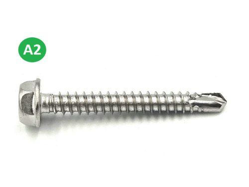 HATLAPFEJŰ INOX 4,8x45mm, DIN7504K önfúró rozsdamentes lemezcsavar A2 ( 500db/dob)