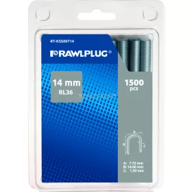   Rawlplug Tűzőkapocs U alakú 14mm magas, kábel rögzítésére  RT-KSS00714