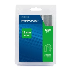  Rawlplug Profi Tűzőkapocs 12mm magas, vastag, acél test  RT-KSS140121