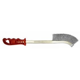   ABRABORO Kézi kefe (piros nyéllel)   140/380 mm acél drót