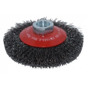   ABRABORO Record kúpos kefe hullámos acél dróttal     100 mm 0,30 STD