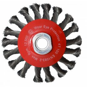   ABRABORO Ultra kúpos kefe sodrott edzett acél dróttal    100 mm 0,50 SUP